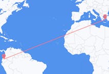Flights from Quito, Ecuador to Mykonos, Greece