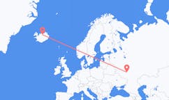 Flights from the city of Lipetsk, Russia to the city of Akureyri, Iceland