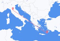 Vluchten van Florence naar Karpathos