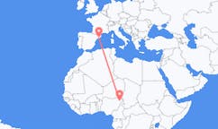 Flüge von Maiduguri, nach Barcelona