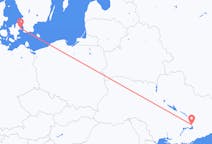 Vluchten van Zaporizja, Oekraïne naar Kopenhagen, Denemarken