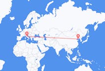 Flyrejser fra Dalian, Kina til Perugia, Italien