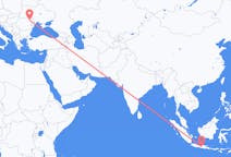 Flyg från Surakarta, Indonesien till Iași, Rumänien