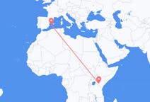 Flights from Nairobi, Kenya to Ibiza, Spain