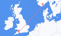 Flights from Kristiansand, Norway to Exeter, the United Kingdom