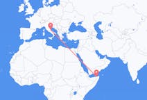 Flyg från Bosaso, Somalia till Pescara, Italien