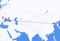 Flyreiser fra Seoul, til București