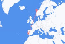 Flyg från Sandane, Norge till Faro, Portugal