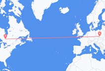 Flyreiser fra Timmins, Canada til Katowice, Polen