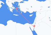 ヨルダンのから アカバ、ギリシャのへ ミコノス島フライト