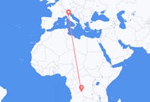 Flyg från Dundo, Angola till Florens, Italien