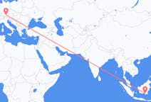 Flyreiser fra Banjarmasin, Indonesia til München, Tyskland