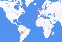 Flights from Tarija, Bolivia to Nottingham, the United Kingdom