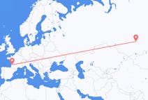 Flights from Krasnoyarsk, Russia to Bordeaux, France