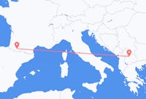 Flights from Skopje to Lourdes