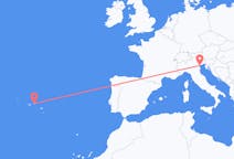 Fly fra Terceira til Venezia