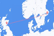 Vols depuis la ville de Stockholm vers la ville de Dundee