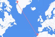 Vluchten van Guelmim naar Ilulissat