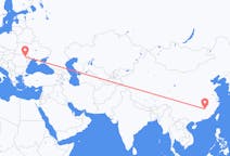 Flyreiser fra Ji an, Kina til Iași, Romania