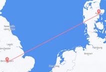 Flights from Aarhus, Denmark to Birmingham, the United Kingdom