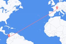 Flights from Cali, Colombia to Lyon, France