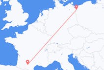 Flights from Szczecin in Poland to Toulouse in France