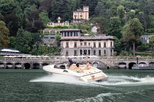 4 hours Grand Tour, private speedboat at Lake Como 