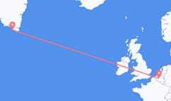 Flyreiser fra Brussel, Belgia til Nanortalik, Grønland