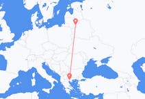 Vluchten van Vilnius, Litouwen naar Thessaloniki, Griekenland