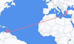 Flyrejser fra Barcelona til Rhodes
