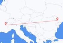 Vluchten van Chisinau, Moldavië naar Chambéry, Frankrijk