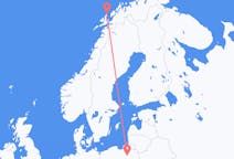 Flights from Andenes, Norway to Szymany, Szczytno County, Poland