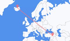 เที่ยวบิน จาก ดียาร์บากึร์, ตุรกี ไปยัง อคูเรย์รี่, ไอซ์แลนด์