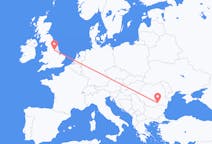 Lennot Bukarestista, Romania Doncasteriin, Englanti