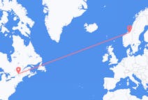 Flyreiser fra Montreal, til Trondheim