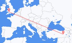 出发地 土耳其出发地 賓格爾前往威尔士的加迪夫的航班