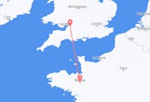 Flights from Rennes, France to Bristol, England