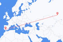 Flights from Kemerovo, Russia to Seville, Spain