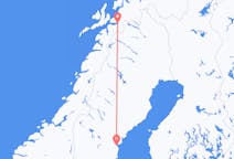 Flüge von der Stadt Sundsvall in die Stadt Narvik