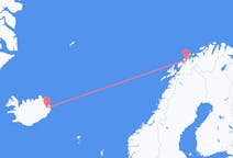Fly fra Egilsstaðir til Tromsø