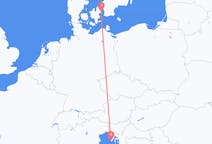 出发地 克罗地亚出发地 普拉目的地 丹麦哥本哈根的航班