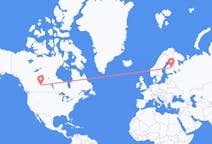 Flyreiser fra Lloydminster, Canada, til Kuopio, Canada