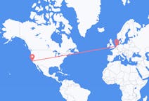 Flyreiser fra Monterey, USA til Amsterdam, Nederland