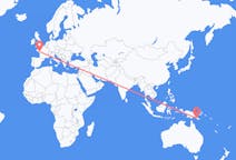 Flights from Port Moresby, Papua New Guinea to Nantes, France