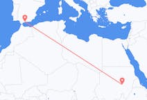Flyg från Khartoum, Sudan till Málaga, Spanien