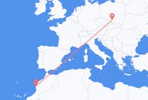 Flyreiser fra Essaouira, Marokko til Katowice, Polen