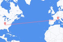 Flights from Nashville, the United States to Nice, France