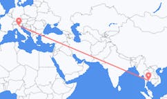 Flyreiser fra Pattaya, Thailand til Verona, Italia