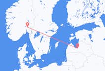 Vluchten van Riga, Pescara naar Oslo
