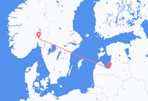 Vluchten van Riga, Pescara, Letland naar Oslo, Noorwegen